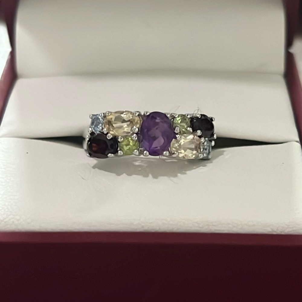 925 Multi Stone Ring - image 1